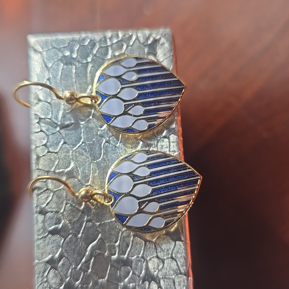 Isle of Sky Enamel earrings - Picture 2 of 8